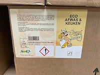 Saniq eco afwas & keuken flacon á 1l afwasmiddel (186x) - afbeelding 2 van  2