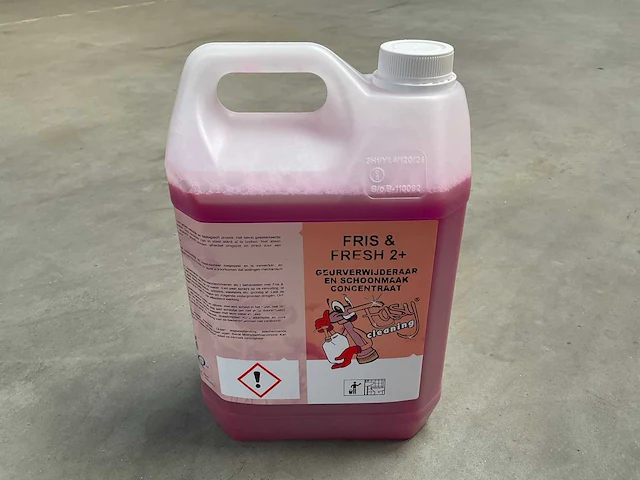 Saniq fris & fresh 2+ jerrycan á 5l geurverwijderaar en schoonmaak concentraat (88x) - afbeelding 1 van  3