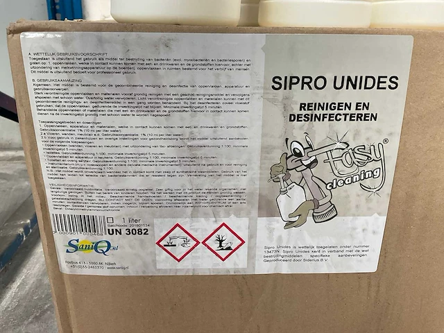 Saniq sipro unides flacon á 1l reinigings- & desinfectiemiddel (34x) - afbeelding 2 van  2