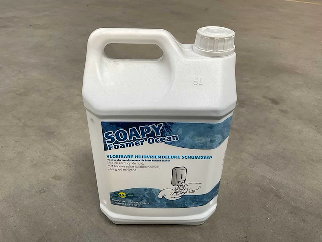 Saniq soapy foamer ocean jerrycan á 5l vloeibare schuimzeep (58x) - afbeelding 1 van  3