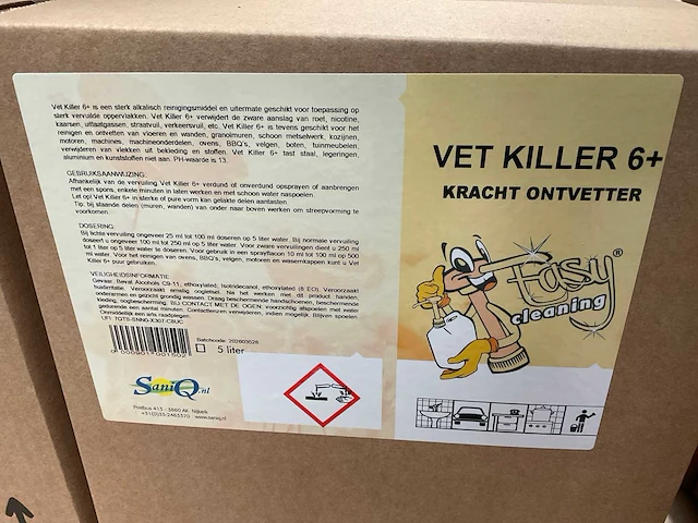 Saniq vet killer 6+ jerrycan á 5l kracht ontvetter (36x) - afbeelding 2 van  3