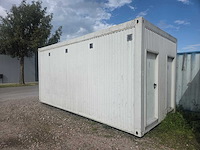 Sanitairunit highcube container 20ft. (4 douche units) - afbeelding 1 van  15