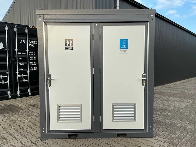Sanitairunit met douche en wc - afbeelding 1 van  19