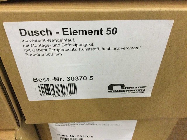 Sanitop wingenroth - element 50 303705 - duofix douche element met wandgoot (4x) - afbeelding 2 van  3