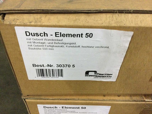 Sanitop wingenroth - element 50 303705 - duofix douche element met wandgoot (4x) - afbeelding 2 van  3