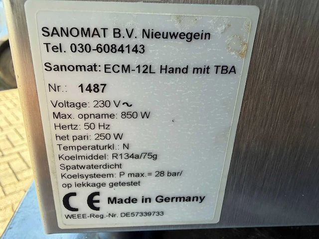 Sanomat - ecm 12l - slagroommachine - afbeelding 4 van  4
