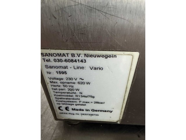 Sanomat - vario line - rvs slagroom machine - afbeelding 6 van  6