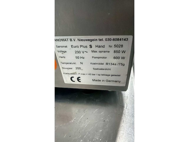 Sanomat euro plus s slagroommachine - afbeelding 6 van  6