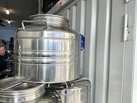 Sansone olijfolievat 25 liter (5x) voorzien van rvs aftapkraan - afbeelding 3 van  5