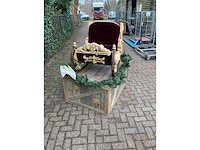 Santa claus sleigh - store decoration - afbeelding 5 van  5