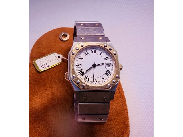 Santos model octagon tank horloge - afbeelding 2 van  8