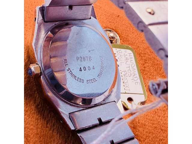 Santos model octagon tank horloge - afbeelding 8 van  8