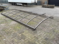 Sanwa aluminium overkapping 5.40x3.0m - afbeelding 1 van  6