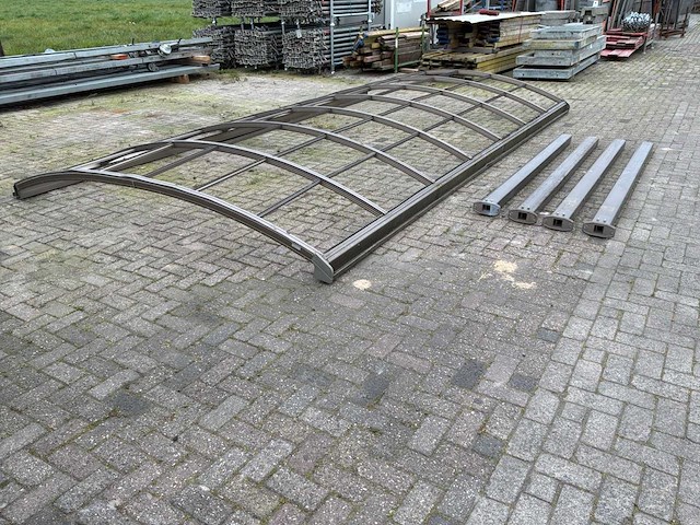 Sanwa aluminium overkapping 5.40x3.0m - afbeelding 6 van  8
