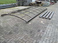 Sanwa aluminium overkapping 5.40x3.0m - afbeelding 6 van  8