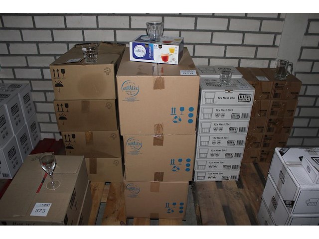 Sapglazen duralex in 3 dozen. 216 stuks. - afbeelding 1 van  2