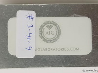 Sapphire 0.51ct aig certified - afbeelding 3 van  4