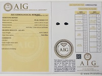 Sapphire 0.51ct aig certified - afbeelding 4 van  4