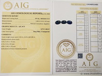 Sapphire 0.75ct aig certified - afbeelding 4 van  4
