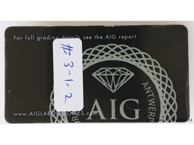 Sapphire 0.84ct aig certified - afbeelding 3 van  4