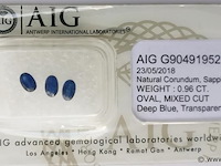 Sapphire 0.96ct aig certified - afbeelding 2 van  4