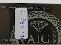 Sapphire 1.40ct aig certified - afbeelding 3 van  3