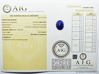 Sapphire 1.55ct aig certified - afbeelding 3 van  3