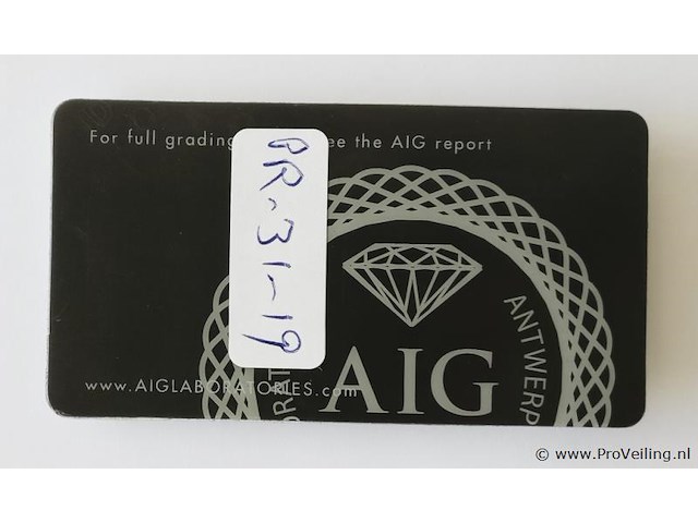 Sapphire 3.31ct aig certified - afbeelding 2 van  3