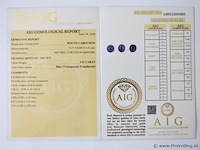 Sapphire 3.31ct aig certified - afbeelding 3 van  3