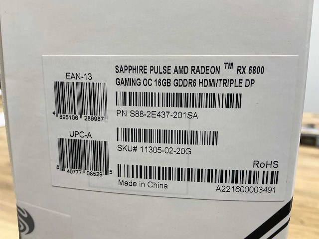 Sapphire amd radeon rx 6800 videokaart - afbeelding 5 van  5