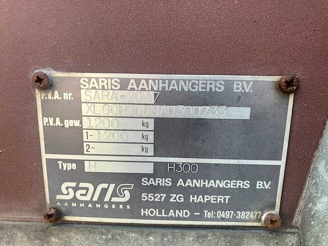 Saris - verkeerskar / traffic - aanhanger voor verkeersbegeleiding - afbeelding 15 van  15