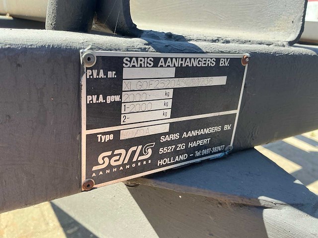 Saris iu/0a motor aanhangwagen - afbeelding 8 van  14