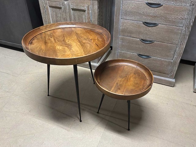 Sarnoo bijzettafel set van 2 - afbeelding 3 van  12