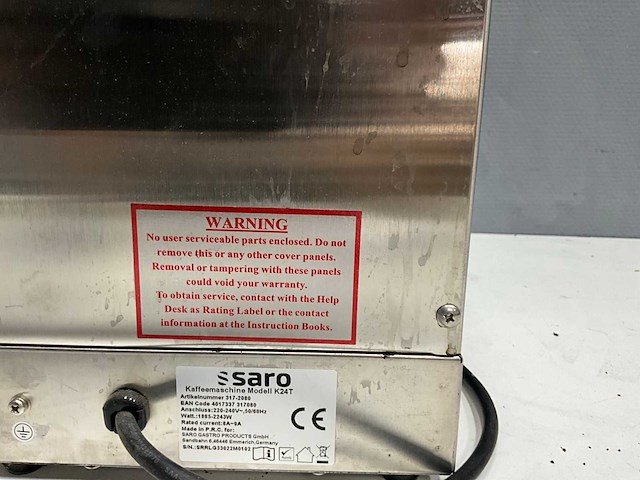Saro - k24t - koffieautomaat - afbeelding 6 van  6