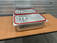 Saro 1/1 gn bakken met siliconen deksels (2x) - afbeelding 2 van  6