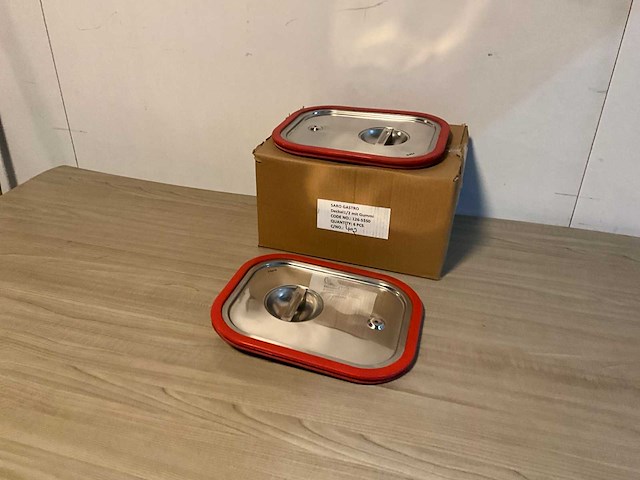Saro 1/2 gn siliconen deksels (6x) - afbeelding 1 van  5
