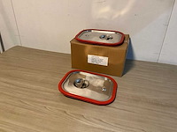 Saro 1/2 gn siliconen deksels (6x) - afbeelding 1 van  5