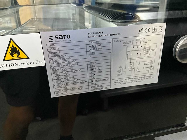 Saro alice 202 koelvitrine - afbeelding 2 van  10