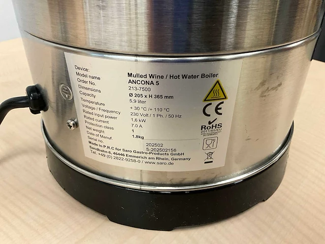 Saro ancona 5 warmwater boiler - afbeelding 6 van  8