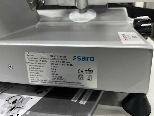 Saro as300 snijmachine - afbeelding 5 van  6