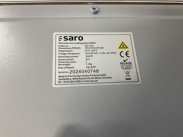 Saro askan inductie wok - afbeelding 7 van  7