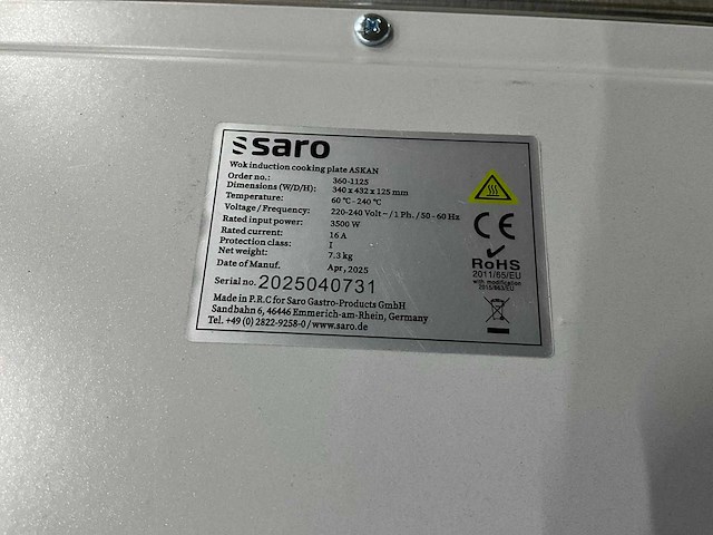 Saro askan inductie wok - afbeelding 6 van  6