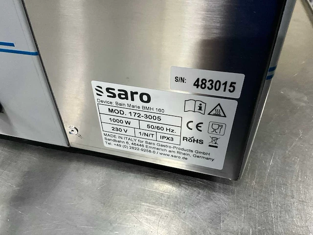 Saro bmh-160 1/1 gn au bain-marie - afbeelding 7 van  7