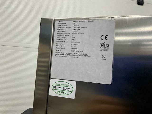 Saro bw 11 verwarmde banquetwagen - afbeelding 9 van  10