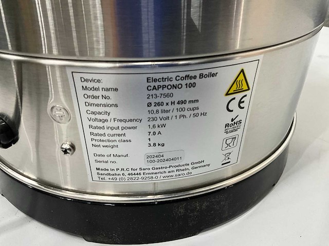 Saro cappono 100 koffiemachine - afbeelding 5 van  5