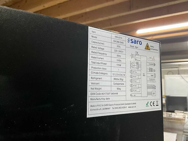 Saro da 388 gws dry age kast - afbeelding 6 van  9