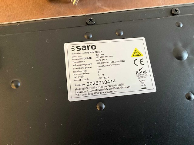 Saro denise inductie warmhoudplaat - afbeelding 8 van  8