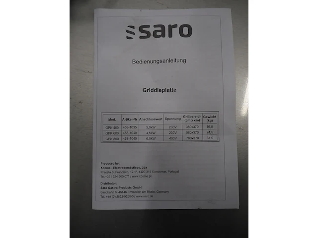 Saro gastro-products gmbh - afbeelding 6 van  6