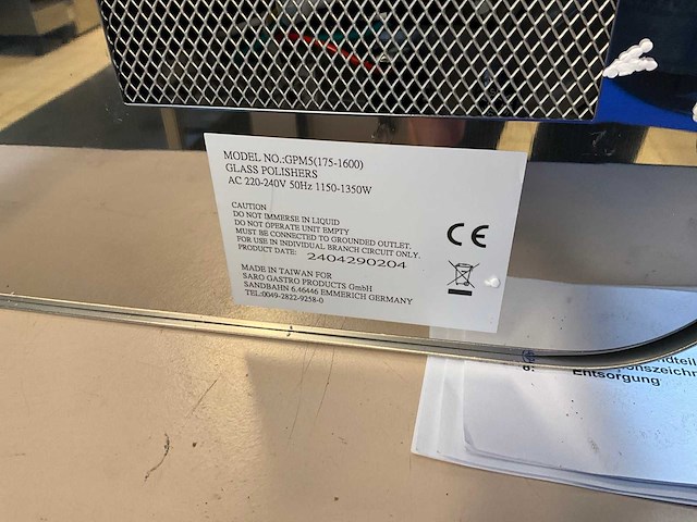 Saro gpm 5 glas poleermachine - afbeelding 8 van  8