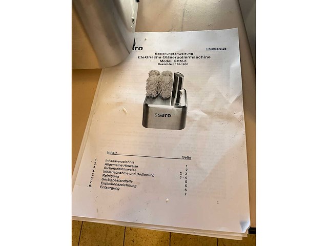 Saro gpm 5 glas poleermachine - afbeelding 6 van  7